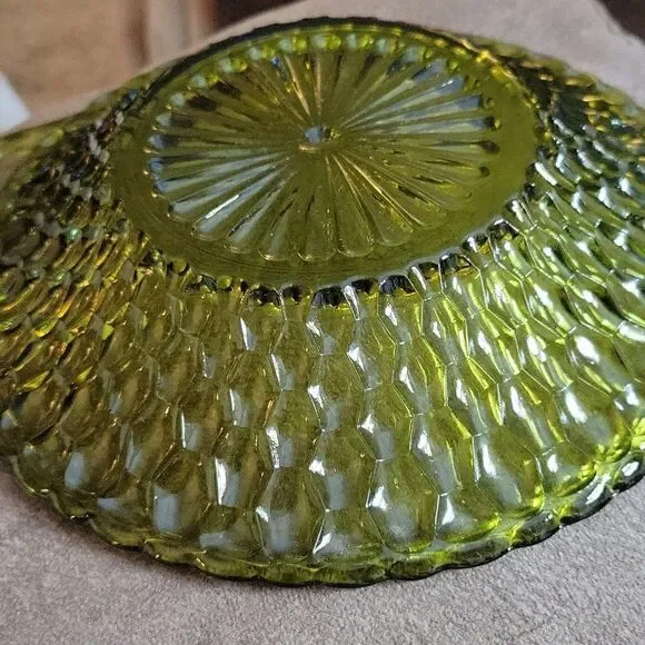 VTG 1960s Indiana Cut Handle Glass Dish - Picture 2 of 6